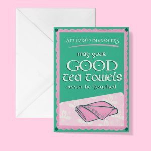 Good Tea Towels - Irish Blessing Gift Card