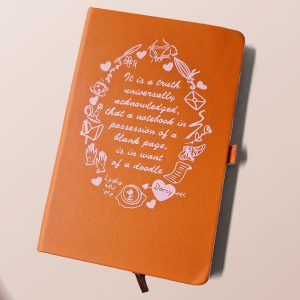 Doodle Notebook - Pride & Prejudice Inspired Lined Notebook