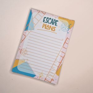 escape plans a6 notepad