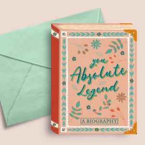 You Absolute Legend - Vintage Book Style Greeting Card