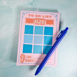 Bingo To Do List A6 Notepad