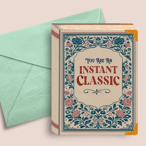 book style greeting card