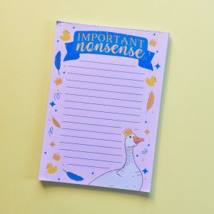 Important Nonsense A6 Notepad