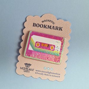 Pink Cassette Magnetic Bookmark