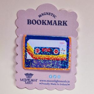 Blue Cassette Magnetic Bookmark